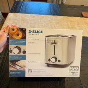 Black & Decker Stainless Steel 2-Slice Toaster